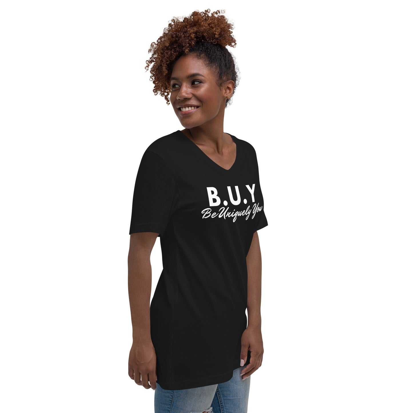 Unisex Short Sleeve V-Neck T-Shirt